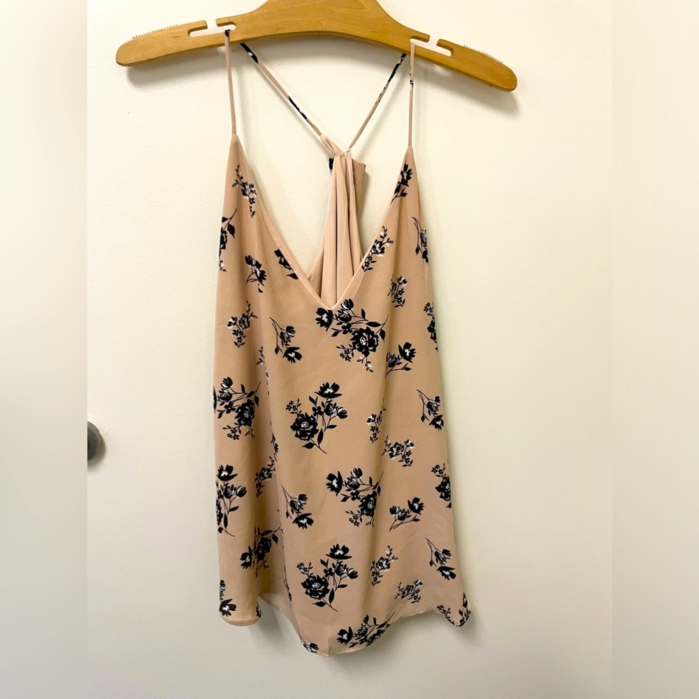 Spaghetti strap floral top